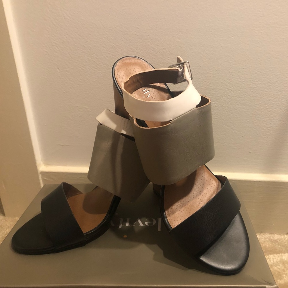 Multi-Colored Block Heels - Picture 2 of 3
